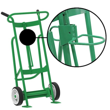 Valley Craft Two Wheel Drum Hand Truck, Steel F81735A7P