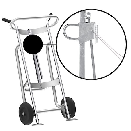 Valley Craft Two Wheel Drum Hand Truck, Aluminum F81770A3C