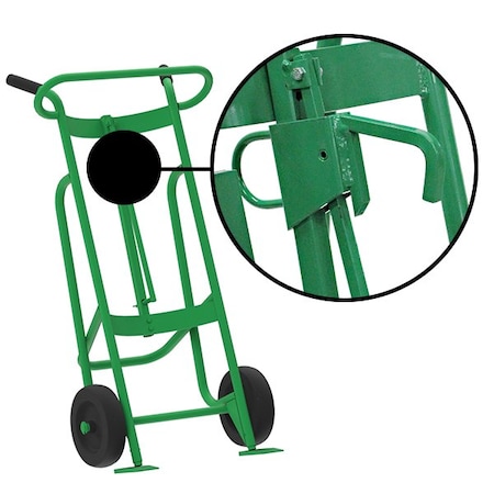 Valley Craft Two Wheel Drum Hand Truck, Steel F81895A3L
