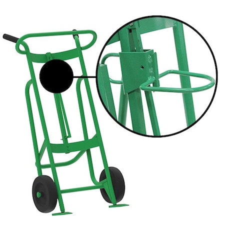 Valley Craft Two Wheel Drum Hand Truck, Steel F81895A3P