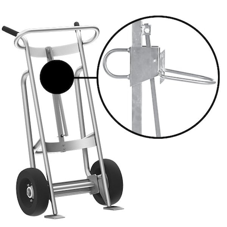 Valley Craft Two Wheel Drum Hand Truck, Aluminum F81925A7P
