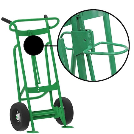Valley Craft Two Wheel Drum Hand Truck, Steel F82025A4P