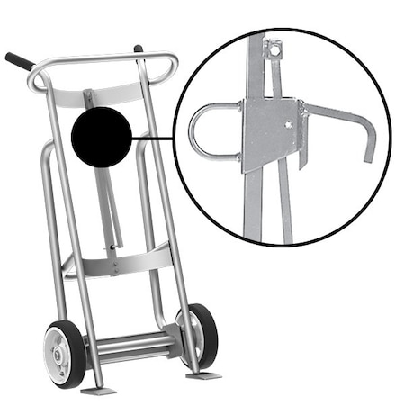 Valley Craft Two Wheel Drum Hand Truck, Aluminum F82050A2L