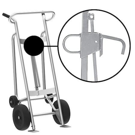 Valley Craft Four Wheel Drum Hand Truck, Aluminum F82175A2L