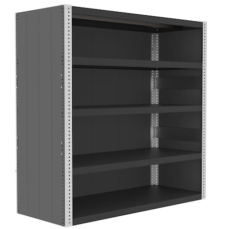 Valley Craft Preconfigured Enclosed Shelving Kit, 60"W F82432A1