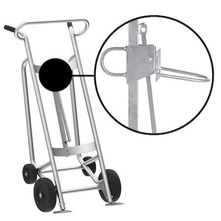 Valley Craft Two Wheel Drum Hand Truck, Steel F82645A4P