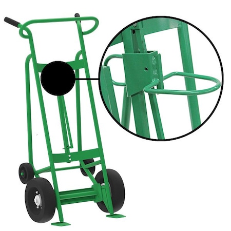 Valley Craft Two Wheel Drum Hand Truck, Steel F83160A7P