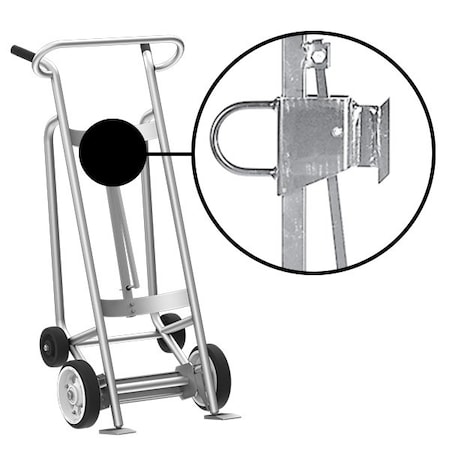 Valley Craft Four Wheel Drum Hand Truck, Aluminum F83210A7F