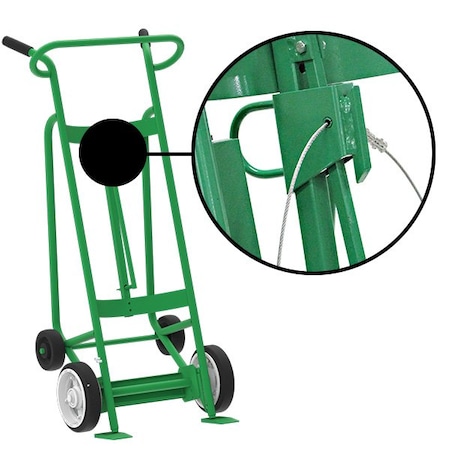 Valley Craft Two Wheel Drum Hand Truck, Steel F83450A6C