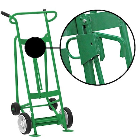 Valley Craft Two Wheel Drum Hand Truck, Steel F83450A6L