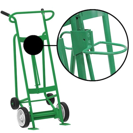 Valley Craft Two Wheel Drum Hand Truck, Steel F83450A6P