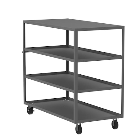 Valley Craft Utility Cart, Steel, 3600 lb Load Capacity, 65 in L, 30 in W F89167GYPH