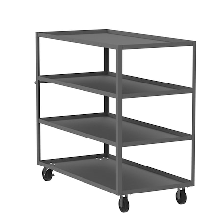 Valley Craft Utility Cart, Steel, 3600 lb Load Capacity, 65 in L, 30 in W F89168GYPH