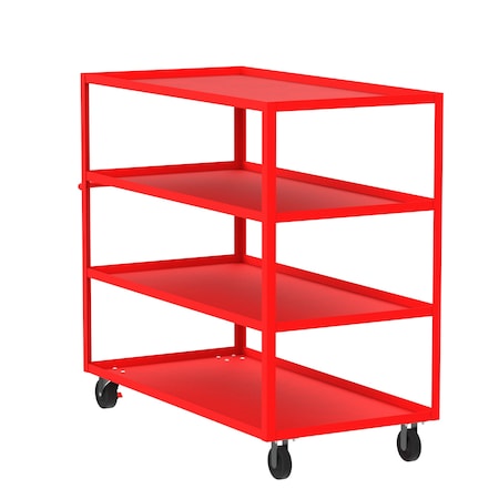 Valley Craft Utility Cart, Steel, 3600 lb Load Capacity, 65 in L, 30 in W F89168RDPH