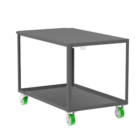 Valley Craft Utility Cart, Steel, 2000 lb Load Capacity, 53 in L, 30 in W F89181GYPY