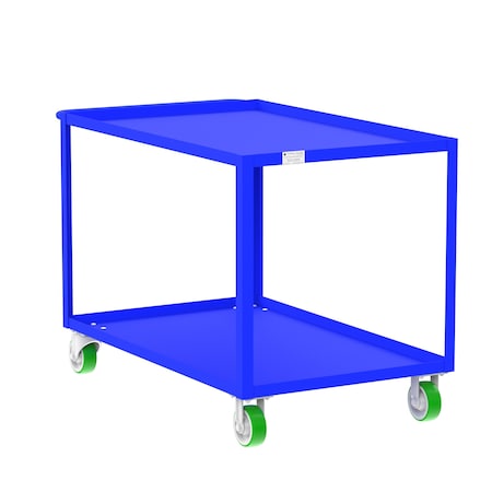 Valley Craft Utility Cart, Steel, 2000 lb Load Capacity, 53 in L, 30 in W F89182BUPY