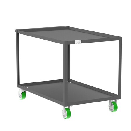 Valley Craft Utility Cart, Steel, 2000 lb Load Capacity, 53 in L, 30 in W F89182GYPY
