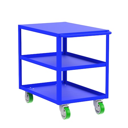 Valley Craft Flush-Top Utility Car, Three Shelf, 24x36 F89220BUPY