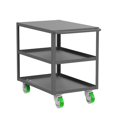 Valley Craft Flush-Top Utility Car, Three Shelf, 24x36 F89220GYPY