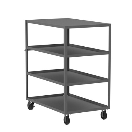 Valley Craft Utility Cart, Steel, 3600 lb Load Capacity, 53 in L, 30 in W F89246GYPH