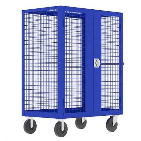 Valley Craft Security Cart, 60X30", Blue F89556VCBL