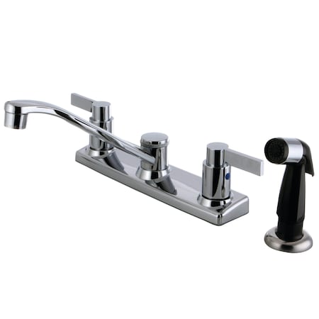 Nuvofusion Kitchen Faucet, Manual, 8" Mount, 4 Hole FB2122NDL