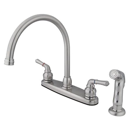 Magellan FB798SP 8" Centerset Kitchen Faucet with, Manual, 8" Mount, 4 Hole FB798SP