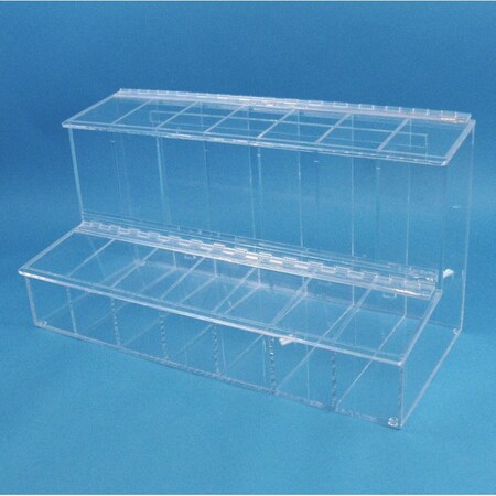 S-Curve Technologies Small parts container, 7 compartments, c FCD-070 PETG