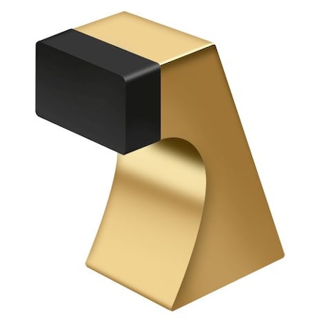 Deltana Contemporary Floor Door Bumper Lifetime Brass 2.5" FDB250CR003