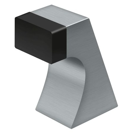 Deltana Contemporary Floor Door Bumper Satin Chrome 2.5" FDB250U26D