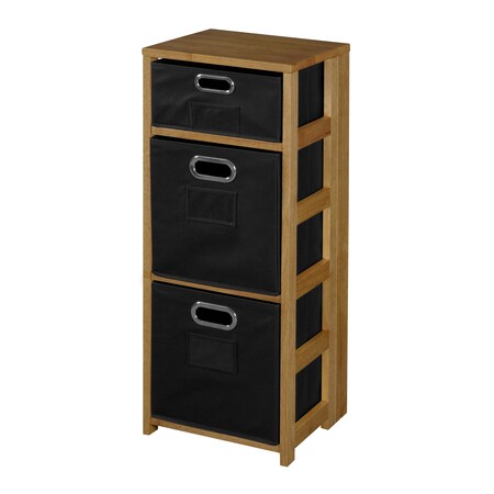 Regency Flip Flop 34" Square Folding Bookcase, Fo FFSQ3412MOBK