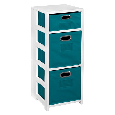 Regency Flip Flop 34" Square Folding Bookcase, Fo FFSQ3412WHTL