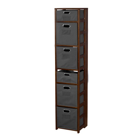 Regency Flip Flop 67" Square Folding Bookcase, Fo FFSQ6712MWGY