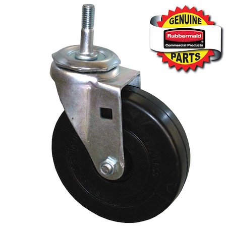 Rubbermaid Commercial Stem Caster, For Use With 5M654 GRFG1314L30000