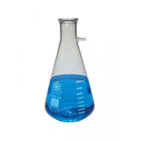 UNITED SCIENTIFIC Filtering Flask, Borosilicate Glass, 500 FG5340-5000