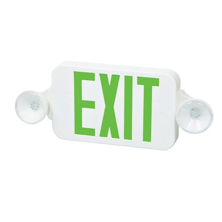 Fulham LED Emergency Combo Unit, White, Green, FHEC30WG FHEC30WG