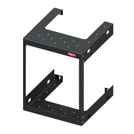 Nvent Hoffman Fixed Wall-Mount Rack, 19", 20u, Black E19FWM20U20