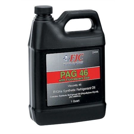 Fjc Pag Oil, Dye, 46 Viscosity, 1 qt. 2494