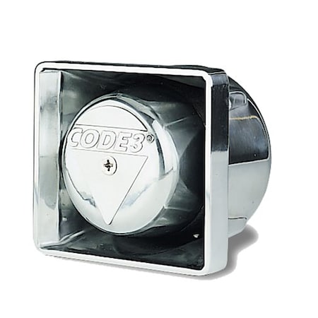 Code 3 Flush Mount Chrome Speaker, 100W FM100C