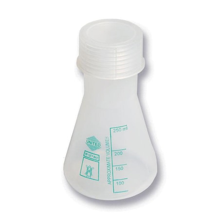 United Scientific Wide-Mouth Erlenmeyer Flask, Pp, 2, PK 12 FP0250