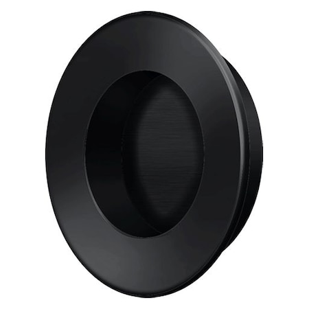 Deltana Round Flush Pull Flat Black 1-7/8" FP178U19