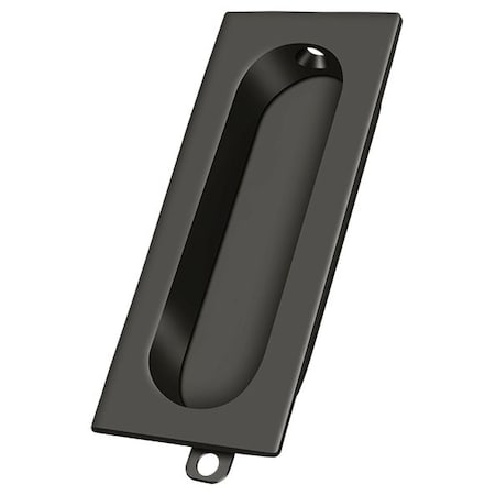 Deltana Flush Pull, Rectangle, 3-1/8" X 15/16" Oil Rubbed Bronze FP222U10B