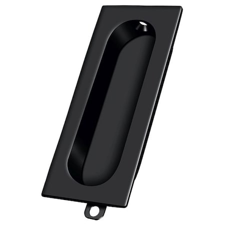 Deltana Flush Pull, Rectangle, 3-1/8" X 15/16" Black FP222U19