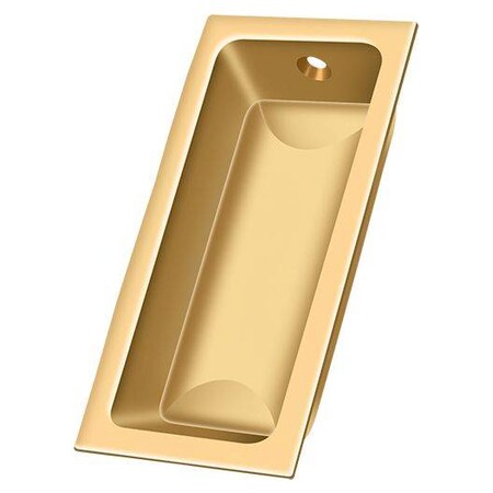 DELTANA Flush Pull, Large, 3-5/8" X 1-3/4" X 1/2" Lifetime Brass FP227CR003