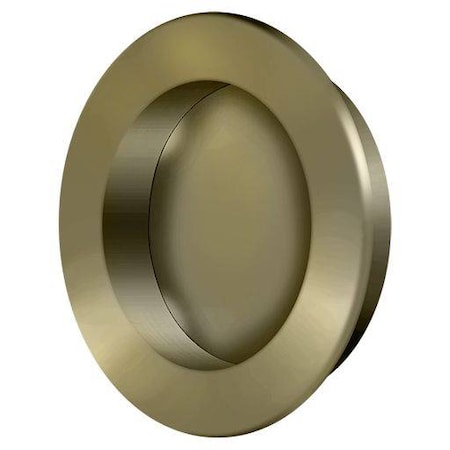 Deltana Round Flush Pull Antique Brass 2-3/8" FP238U5