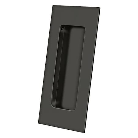 Deltana Heavy Duty Rectangular Flush Pull Oil Rubbed Bronze 4"X1-7/8" FP40U10B