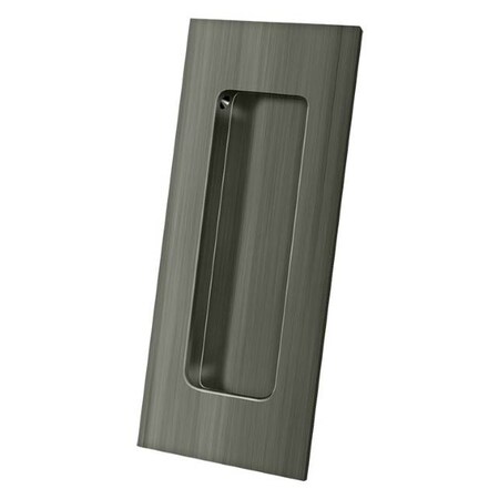 Deltana Heavy Duty Rectangular Flush Pull Antique Nickel 4"X1-7/8" FP40U15A
