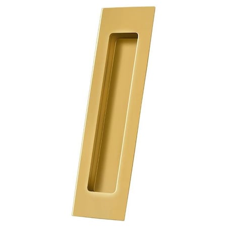 Deltana Flush Pull, Rect, Solid Brass, 7" X 1-7/8" X 3/8" Lifetime Brass FP7178CR003
