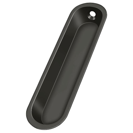 Deltana Flush Pull, 4" X 1" X 1/2" Oil Rubbed Bronze FP828U10B