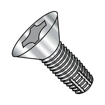 Zoro Select #10-32 x Thread Cutting Screw, 18-8 Stainless Steel, 3/4 in L, 2000 PK 1112FPF188